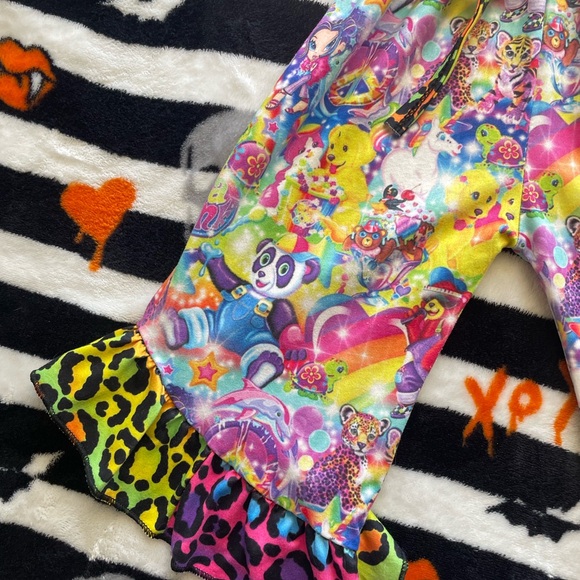 Lisa Frank inspired Colorful Kids Printed Jumpsuit size 2T - Picture 2 of 7
